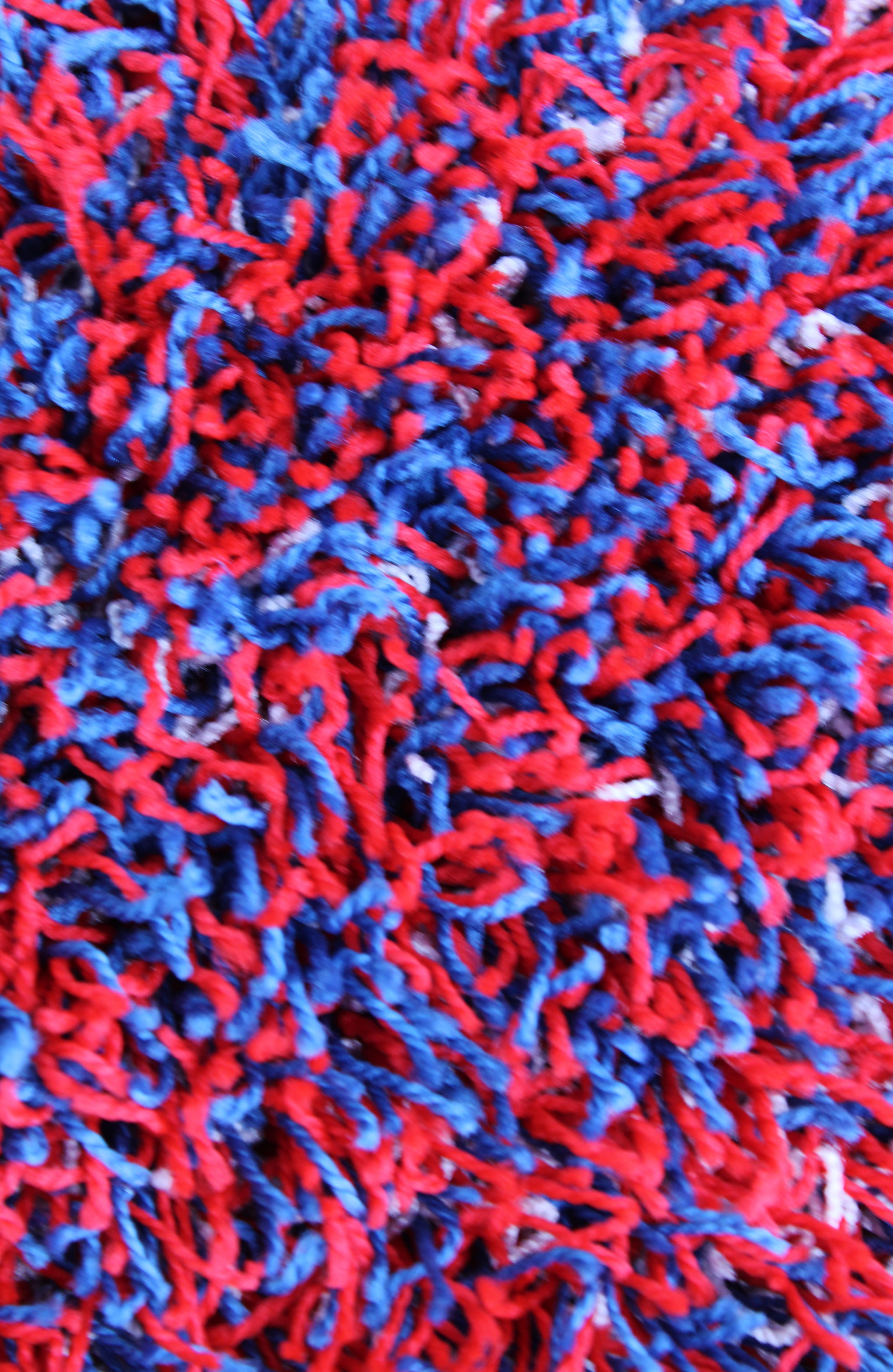 America Red, Blue Shag Rugs 